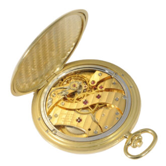 Swiss 18 carat gold hunting cased lever watch Circa 2010