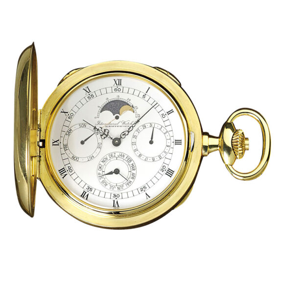 Heavy Swiss 18 Carat gold complicated lever pocket watch Circa 1985