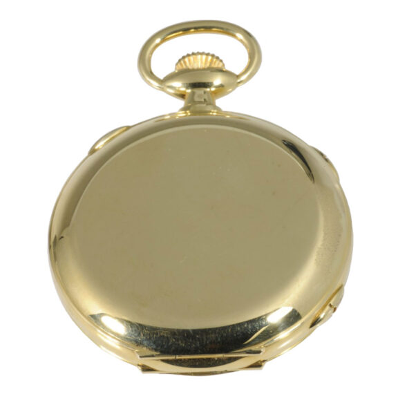 Heavy Swiss 18K gold complicated lever pocket watch Circa 1985 Heavy Swiss 18K gold complicated lever pocket watch Circa 1985