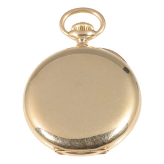 Heavy and large Swiss rose gold hunting cased lever watch Circa 1900
