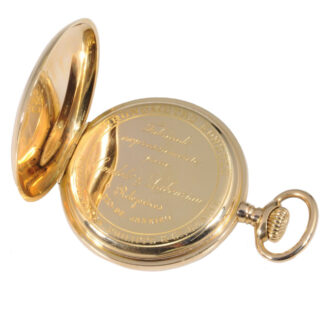 Swiss rose gold lever watch Chronometro Gondolo Circa 1900