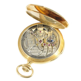 Decorative Swiss gold minute repeating lever watch Circa 1910 Decorative Swiss gold minute repeating lever watch Circa 1910
