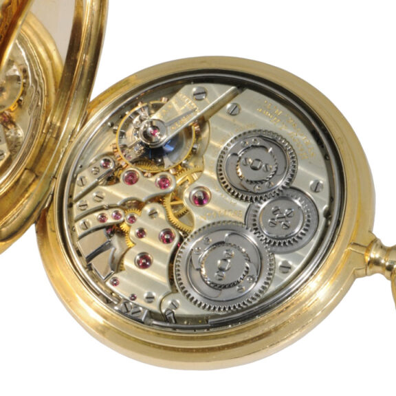 Extremely rare Swiss gold trip-minute repeating lever Circa 1897 Extremely rare Swiss gold trip-minute repeating lever Circa 1897