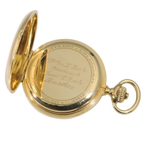 Extremely rare Swiss gold trip-minute repeating lever Circa 1897 Extremely rare Swiss gold trip-minute repeating lever Circa 1897
