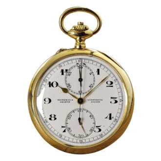 High-quality Swiss 18K gold lever chronograph Circa 1928