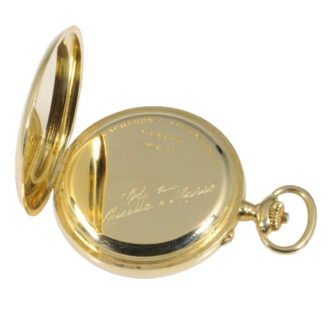 High-quality Swiss 18K gold lever chronograph Circa 1928