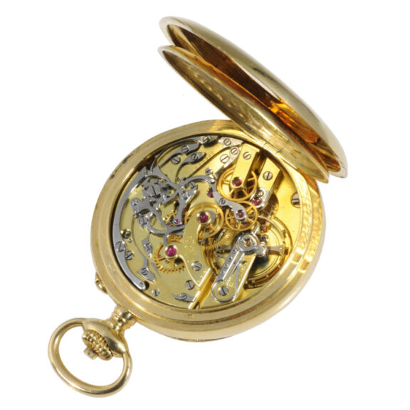 High-quality Swiss 18K gold lever chronograph Circa 1928 High-quality Swiss 18K gold lever chronograph Circa 1928