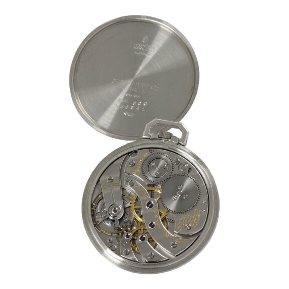 Exquisite Swiss platinum open faced lever dress watch Circa 1949 Exquisite Swiss platinum open faced lever dress watch Circa 1949