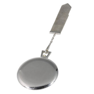 Swiss 18K white gold dress watch with chatelaine Circa 1955