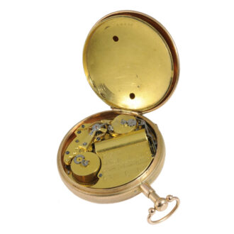 Swiss rose gold quarter repeating musical watch Circa 1820