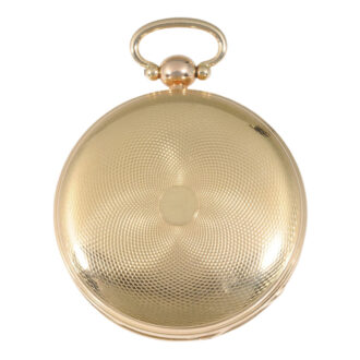 Remarkable English 14K rose gold chronometer Circa 1815