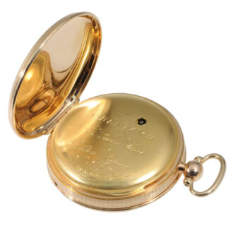Remarkable English 14K rose gold chronometer Circa 1815