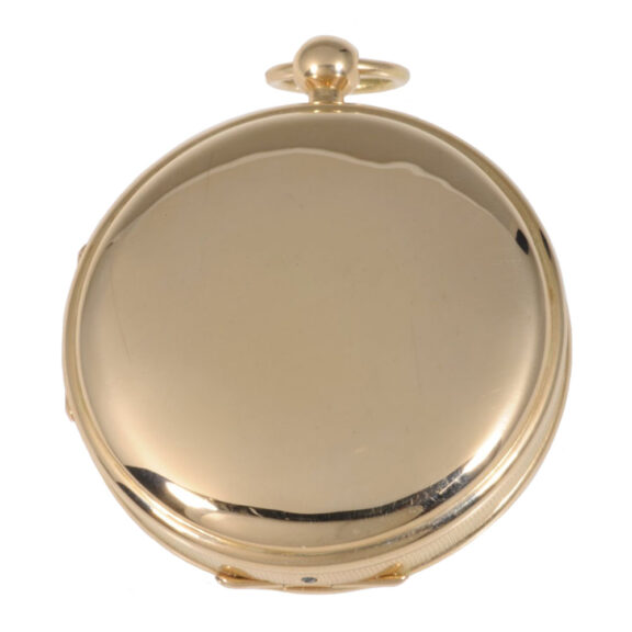 Very rare German 18K gold open face virgule watch Circa 1800 Very rare German 18K gold open face virgule watch Circa 1800