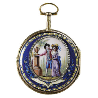French gilt, enamel and paste stone-set Louis XVI watch Circa 1785