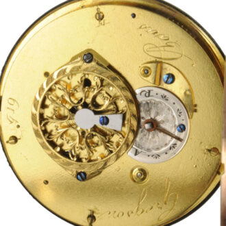 French gilt, enamel and paste stone-set Louis XVI watch Circa 1785