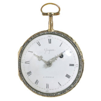 French gilt, enamel and paste stone-set Louis XVI watch Circa 1785
