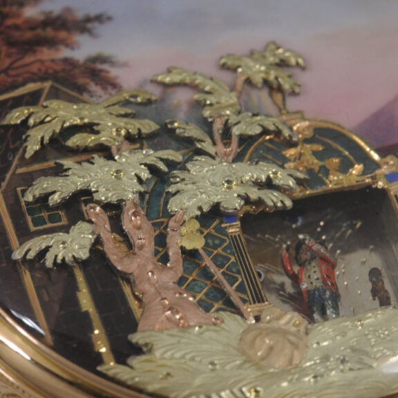 Unique Swiss musical verge for the Chinese market Circa 1790 Unique Swiss musical verge for the Chinese market Circa 1790