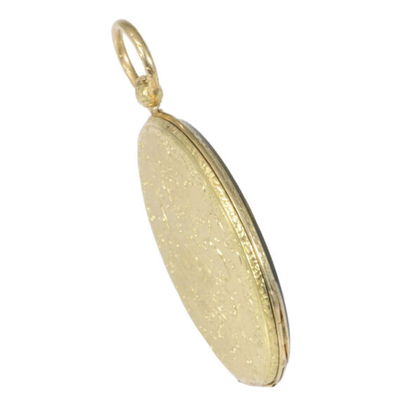 Swiss ultra thin 18K gold open faced verge watch Circa 1840 Swiss ultra thin 18K gold open faced verge watch Circa 1840