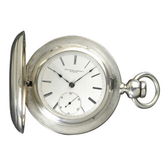 Impressive American coin silver hunting cased watch Circa 1876