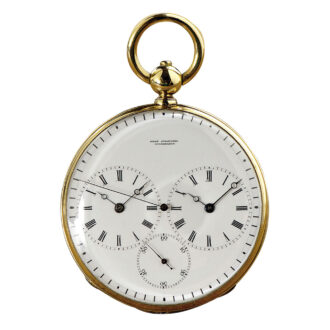 Danish gold stoppable jumping centre seconds watch Circa 1846 Danish gold stoppable jumping centre seconds watch Circa 1846