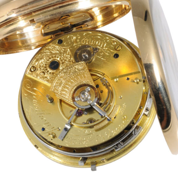 English gold quarter repeating chronometer Circa 1815 English gold quarter repeating chronometer Circa 1815
