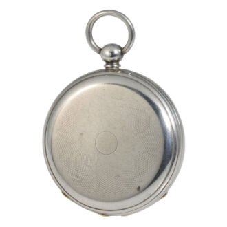 German silver historically interesting open faced watch Circa 1850