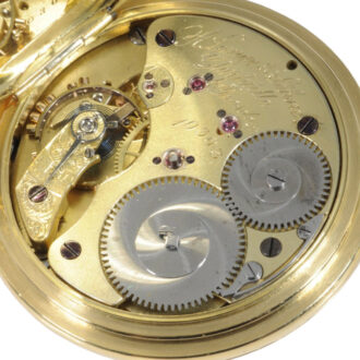 German 14K gold hunting cased quality 1A pocket watch Circa 1876