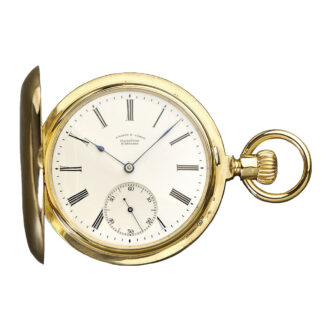 German 18K gold hunting cased quality 1A pocket watch Circa 1894