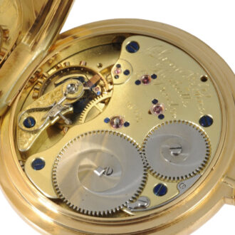 German 18K gold hunting cased quality 1A pocket watch Circa 1894