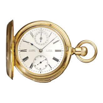 German rose gold quarter repeating watch with date Circa 1882