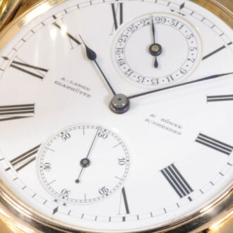 German rose gold quarter repeating watch with date Circa 1882