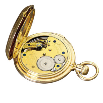 German rose gold quarter repeating watch with date Circa 1882