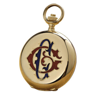 Small German rose gold hunting cased lever watch Circa 1898 Small German rose gold hunting cased lever watch Circa 1898