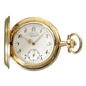 Miniature German rose gold hunting cased lever watch Circa 1910