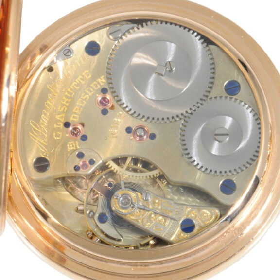 German 18K rose gold open faced lever pocket watch Circa 1883 German 18K rose gold open faced lever pocket watch Circa 1883