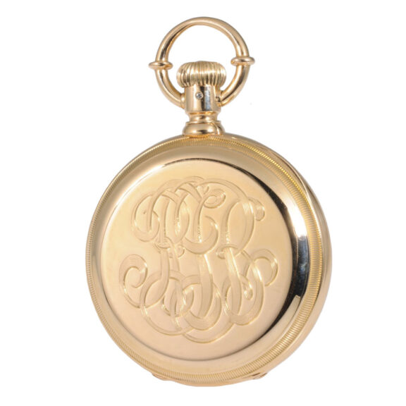 German 18K rose gold open faced lever pocket watch Circa 1883 German 18K rose gold open faced lever pocket watch Circa 1883