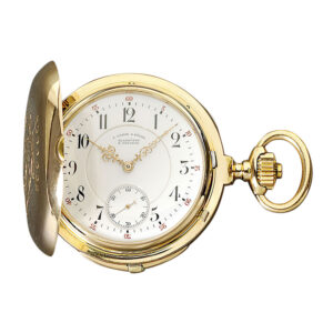 Heavy German rose gold minute repeating lever watch Circa 1897