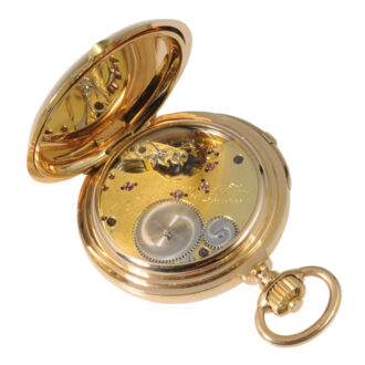 Heavy German rose gold minute repeating lever watch Circa 1897