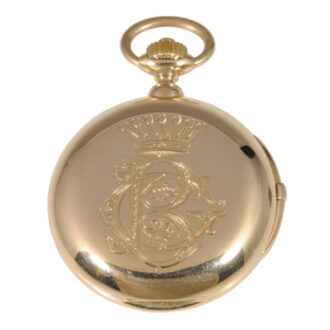 Heavy German rose gold minute repeating lever watch Circa 1897