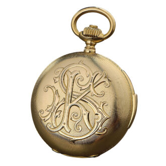 German 18K rose gold quarter repeating lever watch Circa 1889