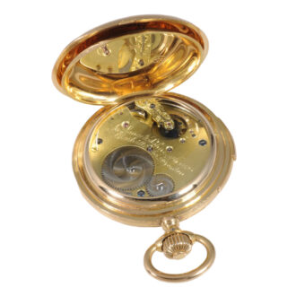 German 18K rose gold quarter repeating lever watch Circa 1889 German 18K rose gold quarter repeating lever watch Circa 1889