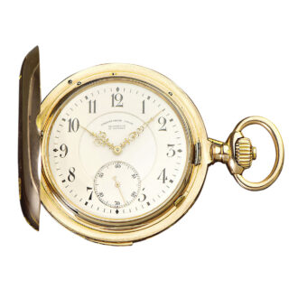 German rose gold minute repeating lever pocket watch Circa 1899