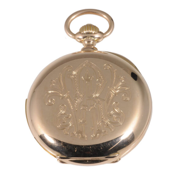 German rose gold minute repeating lever pocket watch Circa 1899 German rose gold minute repeating lever pocket watch Circa 1899