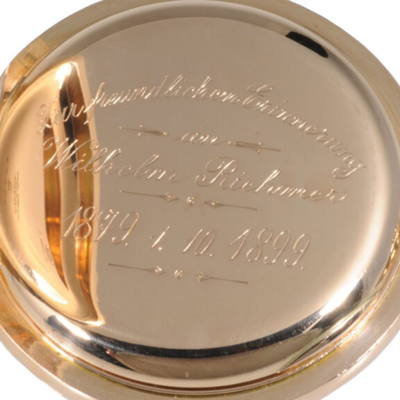 German rose gold minute repeating lever pocket watch Circa 1899 German rose gold minute repeating lever pocket watch Circa 1899