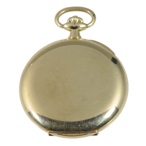 German 14K gold hunting cased lever pocket watch Circa 1940 German 14K gold hunting cased lever pocket watch Circa 1940