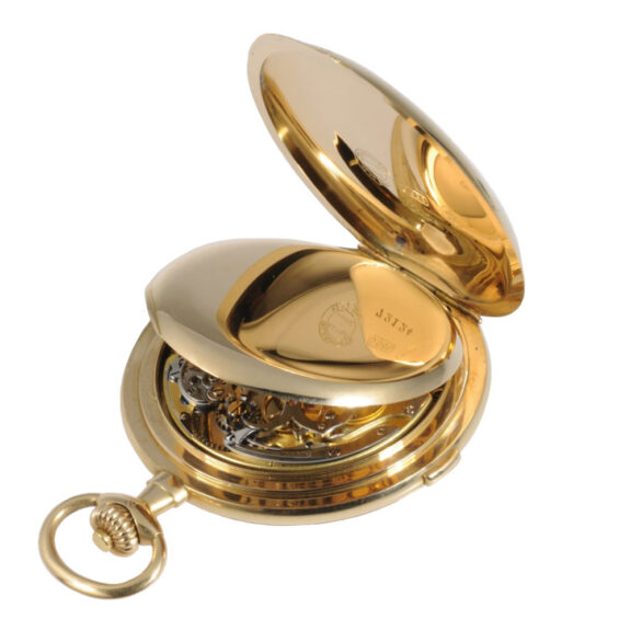 German 14K gold hunting cased lever chronograph Circa 1916 German 14K gold hunting cased lever chronograph Circa 1916