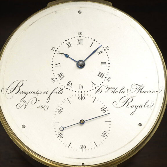 Important French deck chronometer in heavy mahogany box Circa 1838 Important French deck chronometer in heavy mahogany box Circa 1838