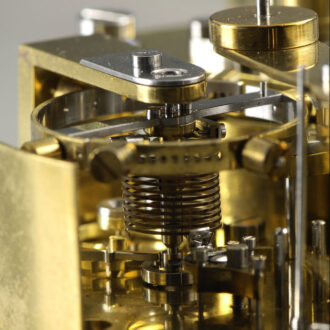 Important French deck chronometer in heavy mahogany box Circa 1838