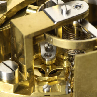 Important French deck chronometer in heavy mahogany box Circa 1838