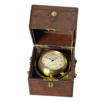 French deck chronometer with pivoted detent escapement Circa 1849